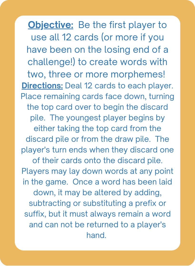 Ludus Verborum: A Game of Words