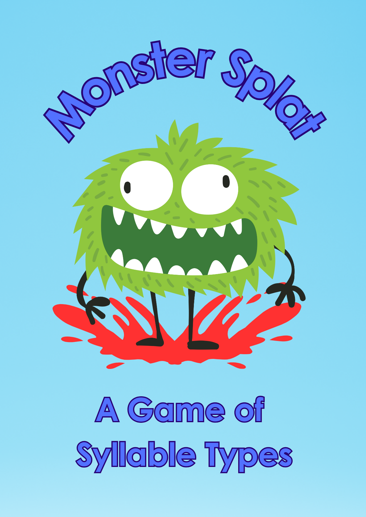 Monster Splat is an educational card game that helps build knowledge of phonics patterns to practice and develop reading skills