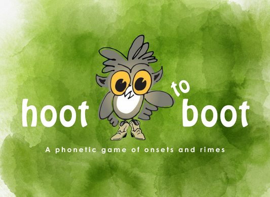 Hoot to Boot is an educational card game that is based on phonics patterns to help reading skills


